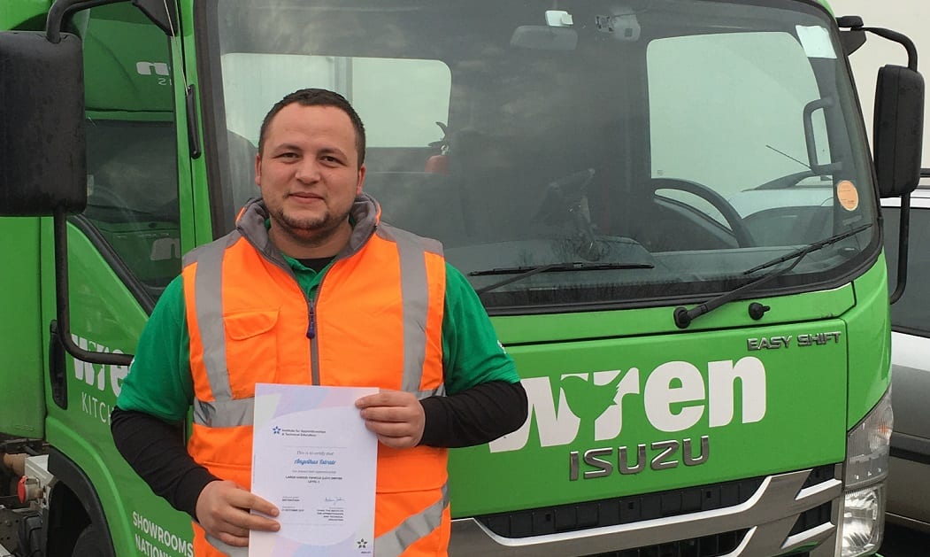 Read more about the article Star driver gains his LGV licence with distinction
