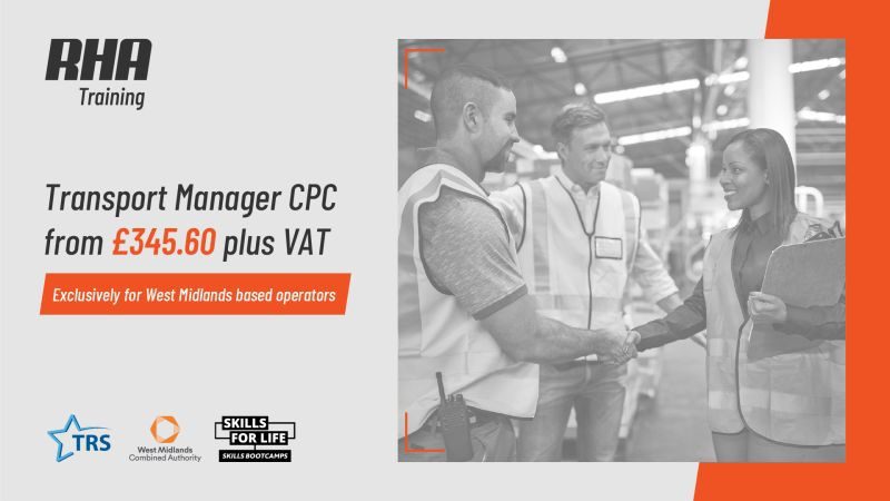 You are currently viewing TRS partnership with RHA brings discounted Transport Manager CPC to West Midlands